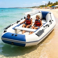 Bateau pneumatique de pêche directement de l'usine avec plancher en aluminium, certifié CE, pour la vente en gros et l'approvisionnement des supermarchés