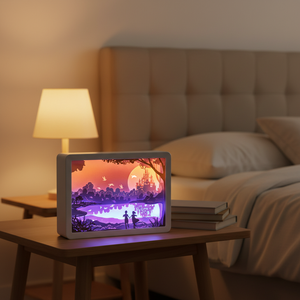 Lámpara Creativa de Papel Recortado, Iluminación Decorativa, Regalo Artesanal, Adorno para el Hogar, Luz Nocturna Ambiental, Papel con Efecto de Sombra 3D - Product Image 1