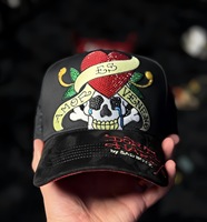 Casquettes de baseball 5 panneaux à visière incurvée en daim vieilli brodé de qualité supérieure, nouvelle marque originale, Sad Boyz Gorra Dandi Hats El Mago