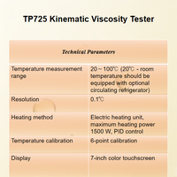 Testeur de viscosité cinématique à double canal TIMEPOWER TP725, système de test automatique pour une inspection précise des produits pétrochimiques