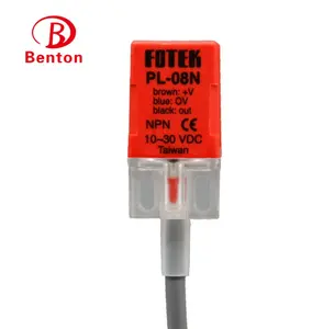 ข้อเสนอพิเศษ PL-08N Fotek ยาวสแควร์ประเภทอุปนัยเซ็นเซอร์ความใกล้ชิดกับลวดตะกั่ว