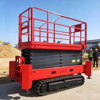 Neues Design 10m Mini Elektrische Selbstfahrende Scherenhebebühne mit Chrom-Vanadium-Stahl und 100kg Tragfähigkeit Anpassbar