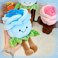 Boneka Mawar Wangi Warna-warni 8 Inch 21cm, Boneka Bunga Lembut dan Halus, Plushie, Peluches, Hadiah Anak, Grosir Pabrik