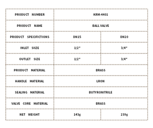 <span class=keywords><strong>1</strong></span>/2in-3/<span class=keywords><strong>4</strong></span> में पीतल गैस बॉल वाल्व के लिए मैनुअल पावर अनुकूलन योग्य के साथ पीतल गैस बॉल वाल्व - Product Image 6