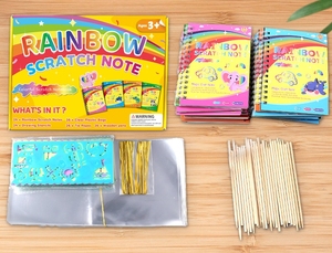 Aprende a Dibujar Animales: Juguete Independiente para Jóvenes Artistas, Increíble Kit de Dibujo y Rascado con 24 Estilos de Arcoíris - Product Image 4