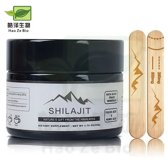 Ondersteuning Oem Naturel Shilajit Extract Pure Himalayan Shilajit Hars 30G/Fles Voor Gezondheid