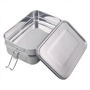 Premium Quality Stainless Steel Lunch <b>Box</b> Leak Proof Lid 1 Compartment Insulated Design BPA Free Eco-Friendly Modern Detachable - Product Image 2