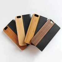 Étuis de téléphone portable en cuir avec design en bois, type portefeuille, prix d'usine, pour iPhone 11 Pro Max 8 8plus XR XS MAX