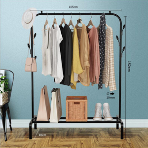 <span class=keywords><strong>Appendiabiti</strong></span> in Metallo Autoportante con Ruote Estensibile per Ingresso o Camera da Letto di Casa o per <span class=keywords><strong>Bambini</strong></span> - Product Image 1