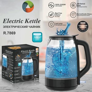 Transparent Large Capacity Glass Electric Tea <strong>Kettle</strong> BPA-Free Anti-dry Burn 360&deg; Swivel Base Glass Electric <strong>Kettle</strong> for Office - Product Image 1