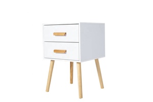 <strong>Bedside</strong> <strong>Table</strong> for Home Furniture Bedroom Organizer 2 Layers Nightstand With Drawer Quality Luxury <strong>Round</strong> Night Stand - Product Image 5