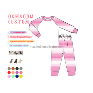 <span class=keywords><strong>Pijama</strong></span> <span class=keywords><strong>de</strong></span> punto <span class=keywords><strong>de</strong></span> algodón para niñas, <span class=keywords><strong>pijama</strong></span> rosa a <span class=keywords><strong>rayas</strong></span> para Hermanos, 2 piezas a juego, pijamas <span class=keywords><strong>de</strong></span> manga larga, ropa <span class=keywords><strong>de</strong></span> dormir para niños - Product Image 2