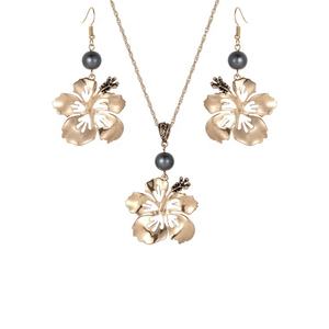 <strong>China</strong> <strong>Made</strong> Designer Women Earring Flower <strong>Jewellery</strong> Alloy Vintage Sublimation Necklace Sets - Product Image 1