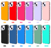 3-en-1 Coque de téléphone antichoc de luxe en TPU pour iPhone 15 Pro 15 Plus 14 13 12 11 Échantillon gratuit