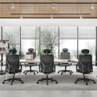 Chaise de bureau moderne ergonomique en maille pivotante, dossier haut, chaise tournante simple pour le personnel, chaise de bureau pour ordinateur à domicile