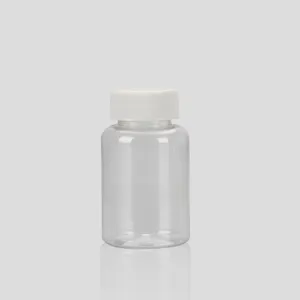 PET pill bottle vitamin empty capsules Custom pharmaceuticals Chemical wholesale bottle with screw cap other recycling products