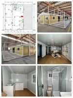 Villa Mobile Préfabriquée de 40 Pieds à Prix Usine Chine, 2 ou 3 Chambres, Maison Conteneur Extensible, Maisonnette Préfabriquée à Vendre