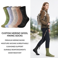 Chaussettes de sport d'extérieur de haute qualité pour l'hiver, respirantes, écologiques, en laine et élasthanne, pour le ski, la randonnée, la randonnée en montagne