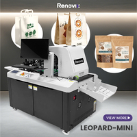 Imprimante jet d'encre CMYK automatique de bureau Renovix pour emballages de boîtes à pizza, gobelets en papier et sachets souples (A3 haute vitesse)