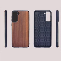 Casing Pelindung Ponsel Kayu Anti Guncangan Mewah untuk Samsung Galaxy S22 S23 S24 S25 S26 Plus ULTRA