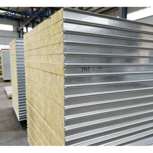 Panneau sandwich en laine de roche pour entrepôt, design moderne professionnel personnalisé, isolation <span class=keywords><strong>thermique</strong></span> et acoustique - Product Image 2