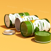 Hochwertige Kräutertee-Verpackung Flachboden-Röhre Maßgefertigte Matte Zylinderförmige Teebeutel Grüntee-Papierröhre