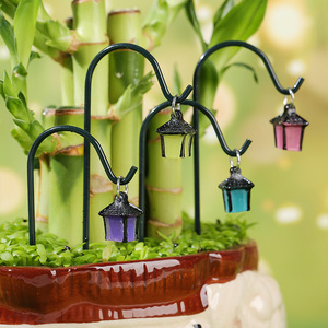 Lanterne Cheval Lumineuse en Résine Créative, Composition Florale, Miniature de Jardinage <span class=keywords><strong>Paysager</strong></span>, <span class=keywords><strong>Petit</strong></span> Pendentif Décoratif, Plante Succulente - Product Image 3