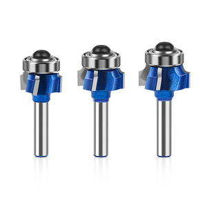 Ensemble de mèches de toupie rondes d'angle Support de tige de 8mm pour gravure/routeur/cutter/trimmin g Machine.us e pour bois/stratifié - Product Image 4