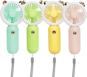 Nouveau mini ventilateur de poche avec lumière nocturne, USB, électrique, rechargeable, petit ventilateur de bureau portable avec batterie au lithium - Product Image 3