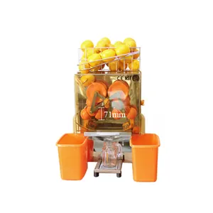 Commerciële Elektrische Sap Machine Automatische Citrus Oranje Juicer Machine 20/Min FSOJ-0403