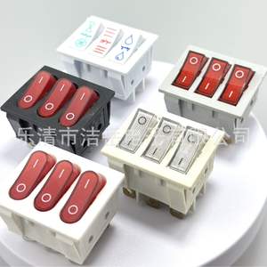 Kcd9 Triple <b>Rocker</b> <b>Switch</b> 9 Pin High Current With Red Illumination For Electrical Control Panel - Product Image 4