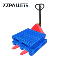 Palette en plastique robuste 1000x800, nouvelle palette industrielle empilable pour la logistique et l'entreposage