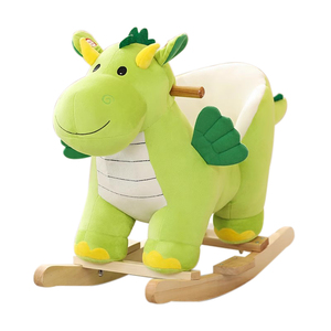 Lindo Caballito Mecedoro de Dinosaurio Pequeño como Regalo de Cumpleaños para Bebés - Product Image 1