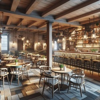 Comptoir de bar personnalisé, design moderne et luxueux, pour restaurant, hôtel, salon, pub commercial