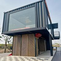 Bâtiment modulaire Villas Bureau mobile Maison préfabriquée en conteneur pour hôtels Petite maison et camping Design pliable