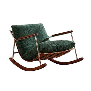 Fica Rocking <b>Chair</b> Modern Single Sofa <b>Chair</b> Removable <b>Cover</b> <b>Recliner</b> Living Room Balcony <b>Chair</b> Framework Structure - Product Image 4