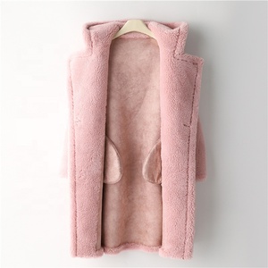 Cappotto Invernale Elegante da <span class=keywords><strong>Donna</strong></span> Boying, Lungo in Lana Intrecciata <span class=keywords><strong>con</strong></span> Bottoni, Stile Vintage, Ecologico, Antivento, <span class=keywords><strong>con</strong></span> <span class=keywords><strong>Cappuccio</strong></span> e Pelliccia Sintetica - Product Image 3