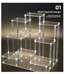 Expositor Acrílico Transparente Multicapa con Escalones para Figuras, Teteras y Perfumes - Altura de Estante de 5 cm - Product Image 5