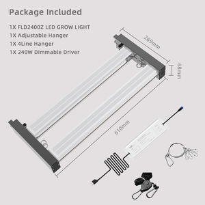 Nueva Lámpara de Cultivo LED Plegable Octopus 2023 de 240W, Espectro Completo Lm281b 730nm, para Cultivo de Vegetales Hidropónicos en Interiores - Product Image 6
