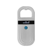 Lector de Tarjetas RFID con Microchip para Animales, 125kHz, Etiqueta de Oreja de PVC para Animales, USB, Windows 10, Blanco, ISO 11784, Distancia de Lectura de 0-2cm