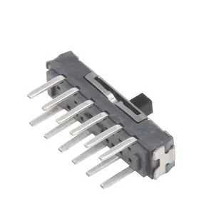 SMD מיני שקופיות מתג 4P2T אנכי מח"ש סוג DC 12V 0.3A 10000 מחזורים 4PDT מתג