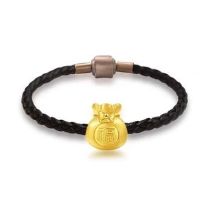 Xinfly Luxury 24K Gold <b>Red</b> String <b>Bracelet</b> Fashion Chinese Woven Friendship Good Luck for Gifts Parties Weddings - Product Image 4