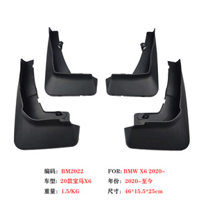Guardabarros para BMW X6 2020-2025 G06, de Plástico, Color Negro, Instalación con Cinta 3M - Product Image 3