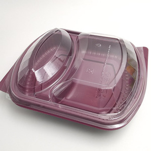 disposable pp plastic 1 2 3 compartment plastic food containers
