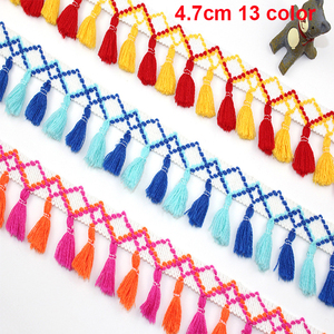 High Quality <strong>Tassel</strong> Lace <strong>Trim</strong> Colorful <strong>Tassel</strong> Fringe <strong>Trim</strong> - Product Image 1