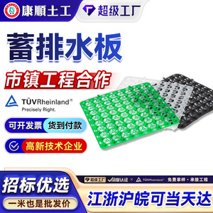 Plastic Drainage Board Interlocking Waterproof For Rooftop Gardens Landscaping Planting Underground Garage Roof Slabs - Product Image 5