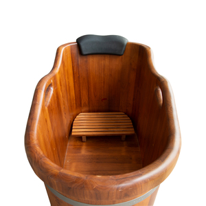 Petit baril en <span class=keywords><strong>bois</strong></span> pour salle de bain, Design Simple, autoportant, <span class=keywords><strong>baignoire</strong></span> moderne - Product Image 5