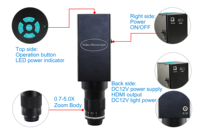 Mikroskop Inspeksi Digital Ft-Opto FM750I untuk Penyolderan PCB Perbaikan Ponsel Desain All-in-One FOV Luas Lampu Cincin LED