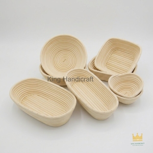 Juego de Cestas de Ratán Natural para Fermentación de Pan, Hechas a Mano, para Fermentar Masa - Product Image 2