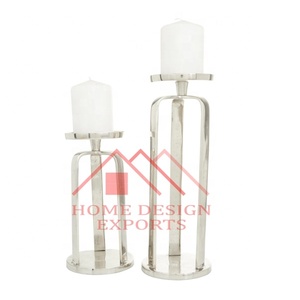 Medium Small Gold <b>Candle</b> Pillar <b>Holder</b> for Wedding <b>Floor</b> Decoration High Quality Aluminium <b>Candle</b> <b>Stand</b> for <b>Floor</b> Best Seller - Product Image 6